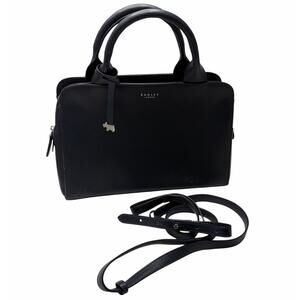 Radley London Millbank Ziptop Multiway Handbag Navy Ink Blue Leather Classic